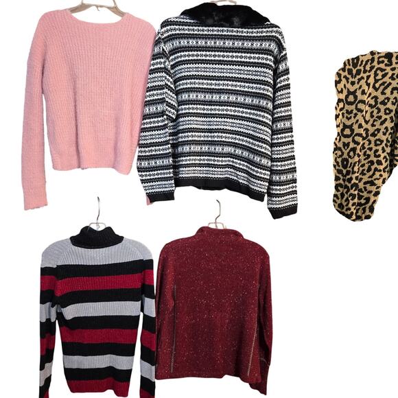 Women's Large L 12 14 Sweaters Cardigans Pullovers Vests Wholesale Bulk Lot of 6 - Picture 8 of 10